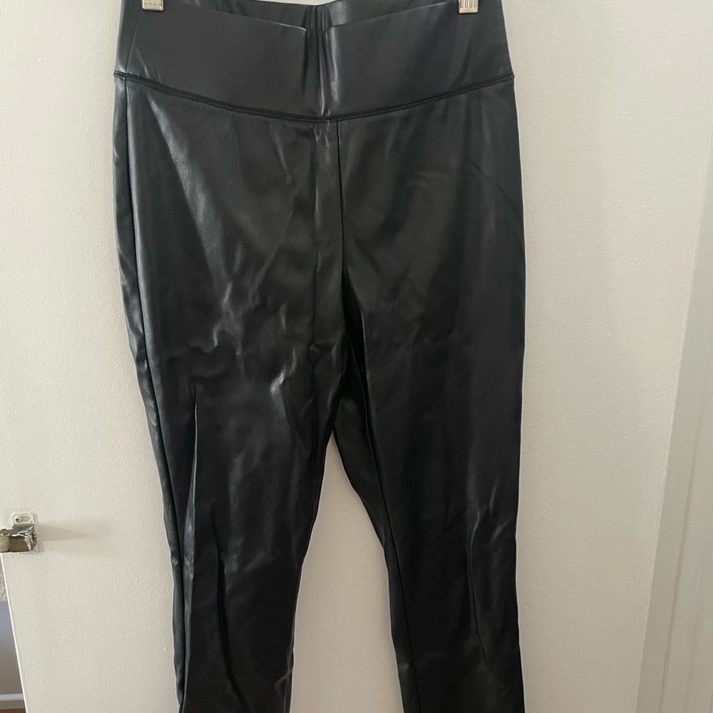 Faux leather leggings